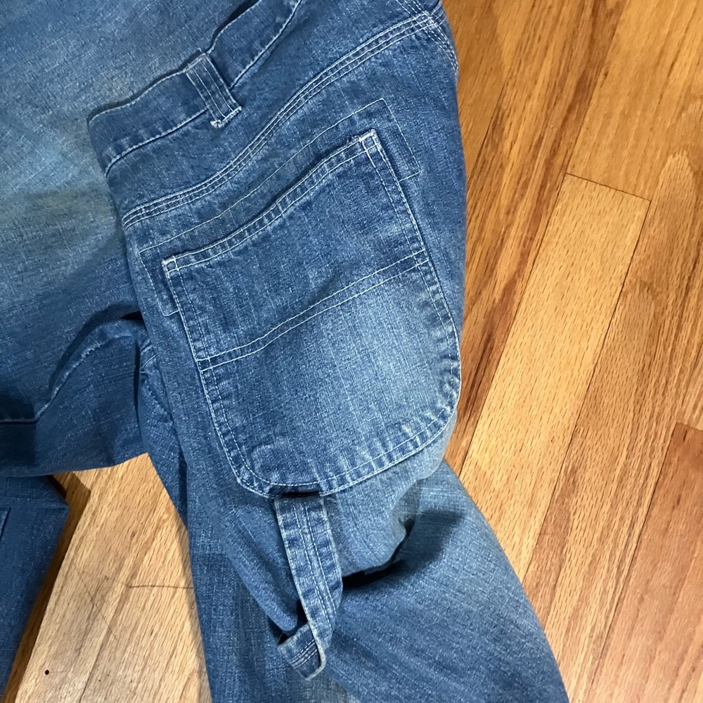 Relaxed Blue Denim Jeans with Faded Look